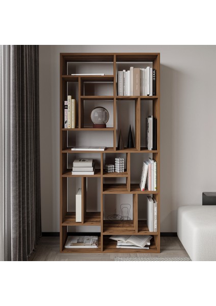 Nicola Kitaplık – 18 Raflı, Modern Kütüphane