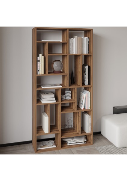 Nicola Kitaplık – 18 Raflı, Modern Kütüphane fiyatları