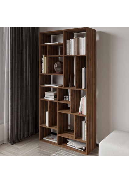 Nicola Kitaplık – 18 Raflı, Modern Kütüphane modelleri