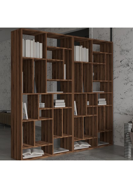 Nicola Kitaplık – 18 Raflı, Modern Kütüphane