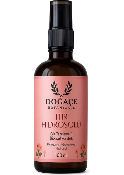 Çevre Tarım Itır Hidrosolü %100 Saf Geranium Suyu – Yüz & Vücut Toniği 400 ml