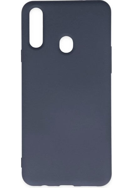 Newface Samsung Galaxy A20S Kılıf Nano Içi Kadife Silikon - Gri