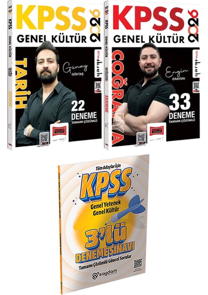 2026 Kpss Tarih 22 Deneme Coğrafya 33 Deneme - 3 Deneme