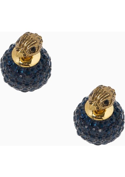 Eagle Pave Bubble Stud Küpe, Pirinç ve Kristal modelleri