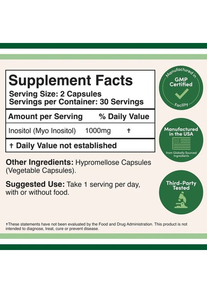 Inositol 1000 Mg 60 Kapsül fiyatları