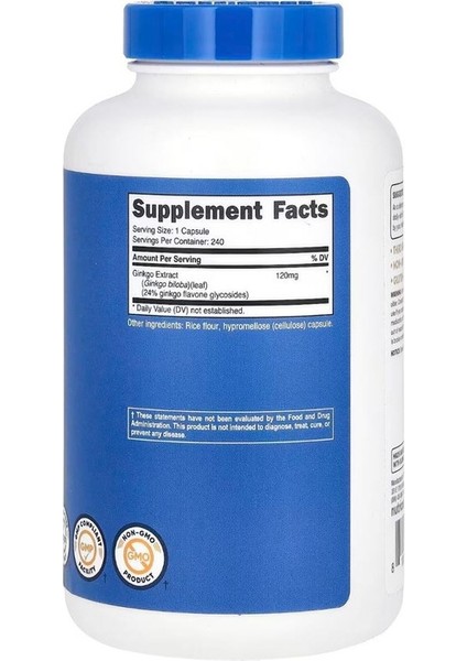 Ginkgo Biloba 120 Mg 240 Kapsül fiyatları