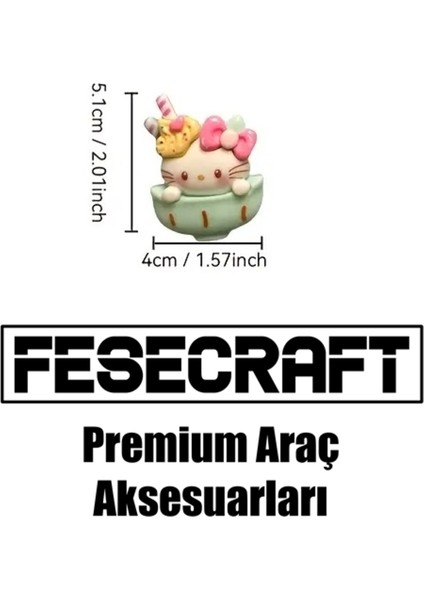 Sevimli Dondurma Hello Kitty Araç Klima Süsü Torpido Aksesuar Araç Içi Süslemeler fiyatları