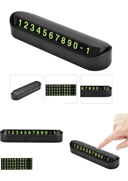 1 Adet Fosforlu Lux Araç Numaratörü Uyumlu Park Telefon Numaratörü Mıknatıslı Aç Kapa fiyatları