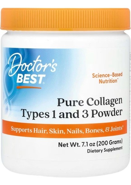 Pure Collagen Types 1 And 3 Powder, 7.1 Oz (200 G)