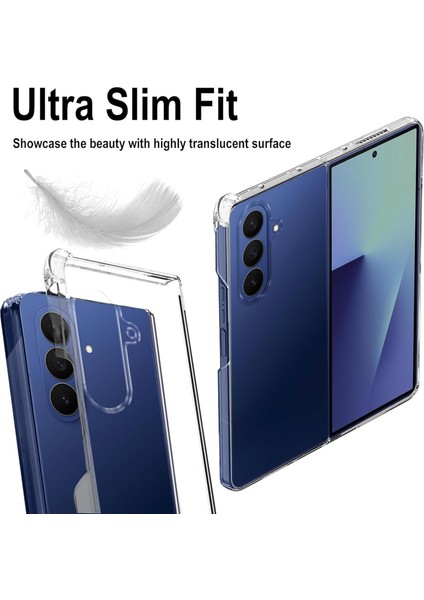 Samsung Galaxy Z Fold 7 Uyumlu Kılıf Köşe Korumalı Darbeye Dayanıklı Antişok Şeffaf Silikon Kapak fırsatları