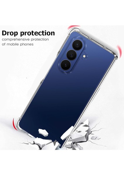 Samsung Galaxy Z Fold 7 Uyumlu Kılıf Köşe Korumalı Darbeye Dayanıklı Antişok Şeffaf Silikon Kapak indirimleri