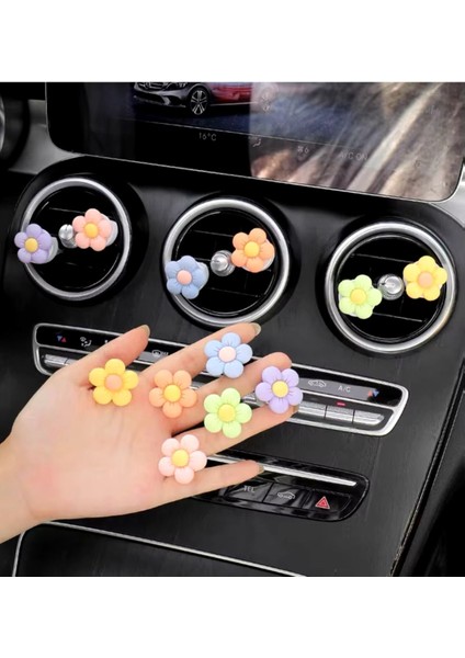 Otomobil Klima Süsü Papatya Araç Içi Aksesuar 2li Set