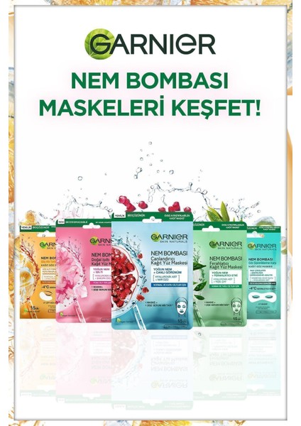 Kağıt Göz Maskesi 6 gr Portakal Suyu ve Hyaluronik Asit İçeren Nemlendirici Serinletici