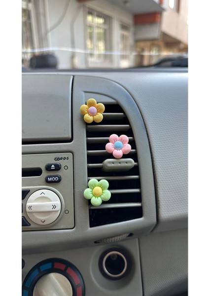 2 Adet Renkli Reçine Çiçekler Papatya Çiçeği Araba Klima Süsü Torpido Araç Aksesuar Iç Süsler fiyatları