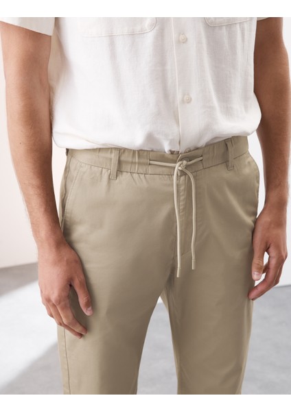 Lightweight Tapered Fit Lastikli Bel Pantolon modelleri