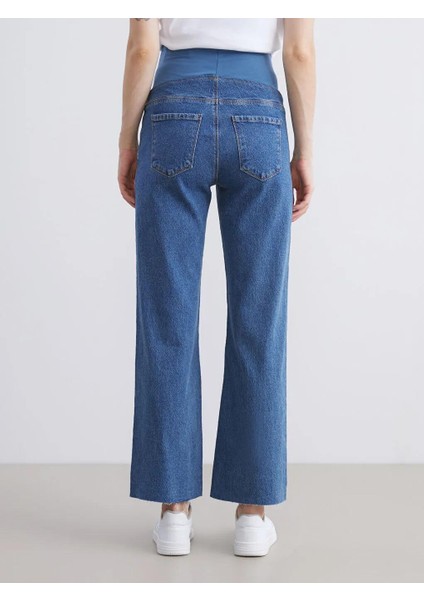 Karın Panelli Straight Fit Hamile Jean Pantolon (W5) fırsatları