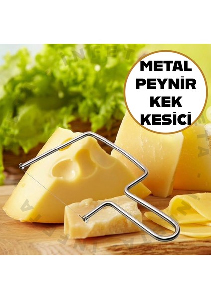 Metal Peynir Dilimleyici Çok Amaçlı Kek Peynir Kesme Dilimleme Teli