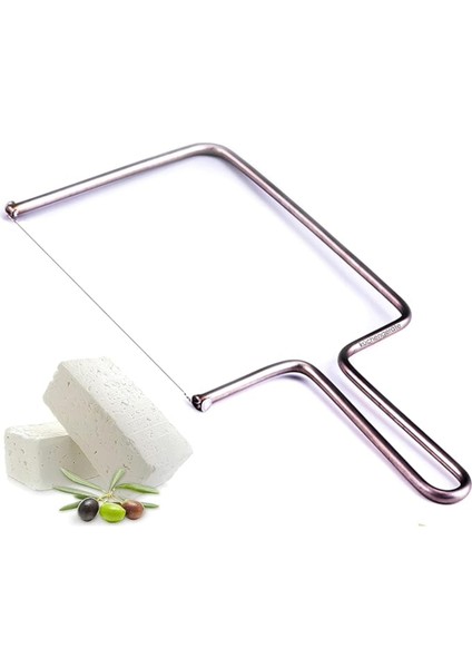Metal Peynir Dilimleyici Çok Amaçlı Kek Peynir Kesme Dilimleme Teli modelleri