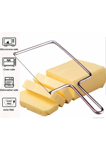 Metal Peynir Dilimleyici Çok Amaçlı Kek Peynir Kesme Dilimleme Teli fırsatları