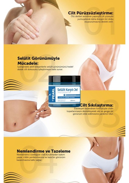 Inceltici, Sıkılaştırıc, Selülit ve Çatlak, Giderici Vücut Şekillendirici Jel 250 ml