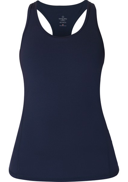 Power Medium Impact Gym Tank Kadın Mavi Tank Top