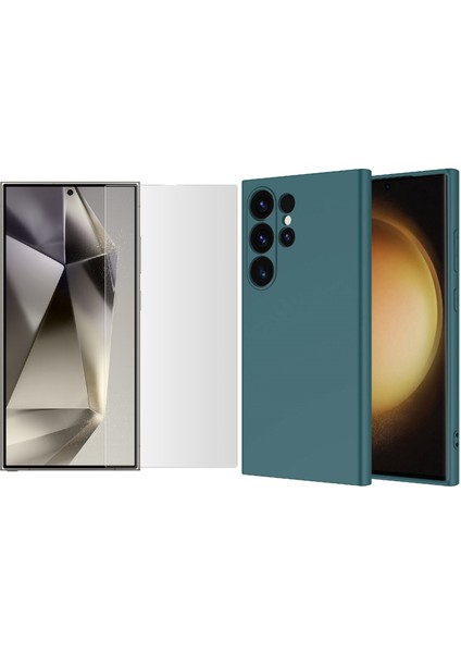 Samsung Galaxy S24 Ultra Uyumlu Kılıf Vendas Mara Lansman Kapak + Nano Ekran Koruyucu