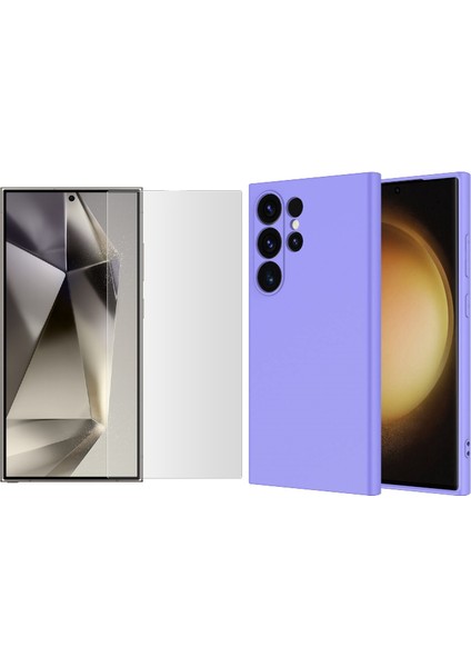 Samsung Galaxy S24 Ultra Kılıf Zore Mara Lansman Kapak + Nano Ekran Koruyucu