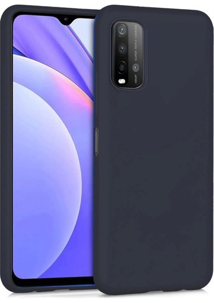 Newface Xiaomi Redmi 9t Kılıf Nano Içi Kadife Silikon - Siyah
