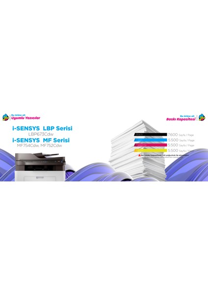 Canon CRG-069H Muadil Toner 4'lü Set - Çipli / 5094C002 /LBP673CDW /MF752CDW /MF754CDW fırsatları