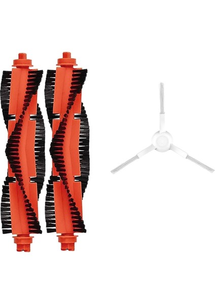 Gri Xiaomi S10 (B106GL) Robot Süpürge Uyumlu 3'lü Yedek Parça Seti