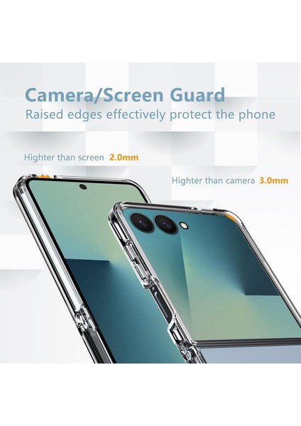 Samsung Galaxy Z Flip 7 Kılıf Köşe Korumalı Darbeye Dayanıklı Antişok Şeffaf Silikon Kapak + Ekran Koruyucu Cam Set 2in1 modelleri