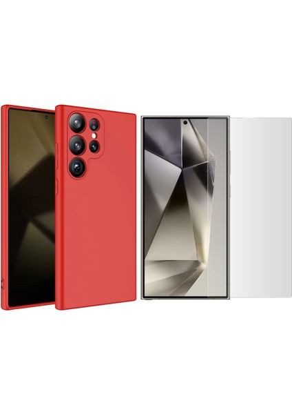 Samsung Galaxy S24 Ultra Uyumlu Kılıf Vendas Mara Lansman Kapak + Nano Ekran Koruyucu