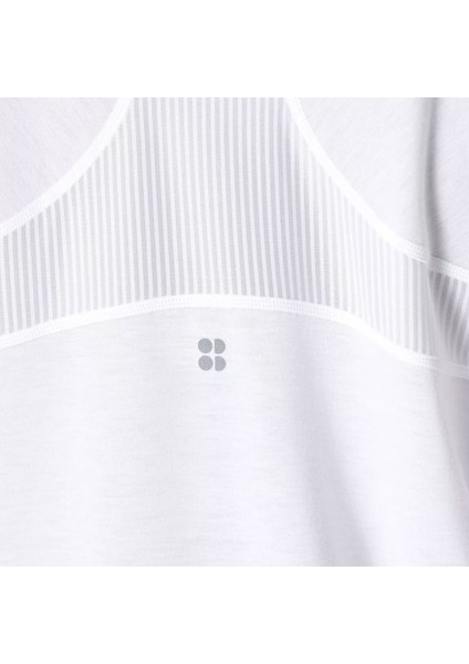 Breathe Easy Long Sleeve Top Kadın Beyaz Tişört