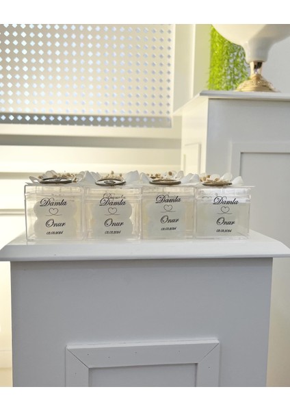 25 Adet Mika Kutulu Bubble Mum Söz Nişan Nikah Düğün Kına Hediyelik modelleri