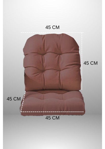 Sırtlı Sandalye Minderi 45X45 cm ( 1 Takım ) fiyatları