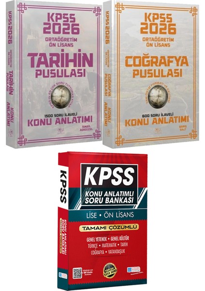 2026 Kpss Ortaöğretim Ön Lisans Tarihin Coğrafya Pusulası Konu - Lise Önlisans Konu Ant. Soru