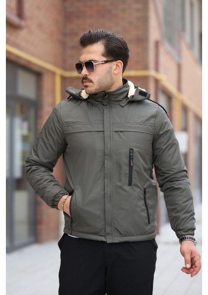 Erkek Içi Kürklü Su ve Rüzgar Geçirmez Kapüşonu Çıkarılabilir Kışlık Mont fiyatları