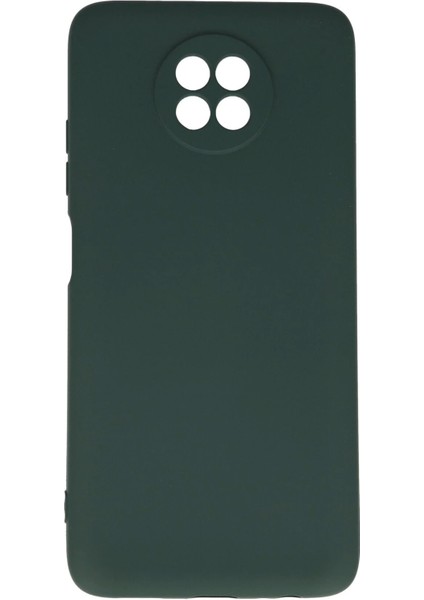 Newface Xiaomi Redmi Note 9 5g Kılıf Nano Içi Kadife Silikon - Koyu Yeşil