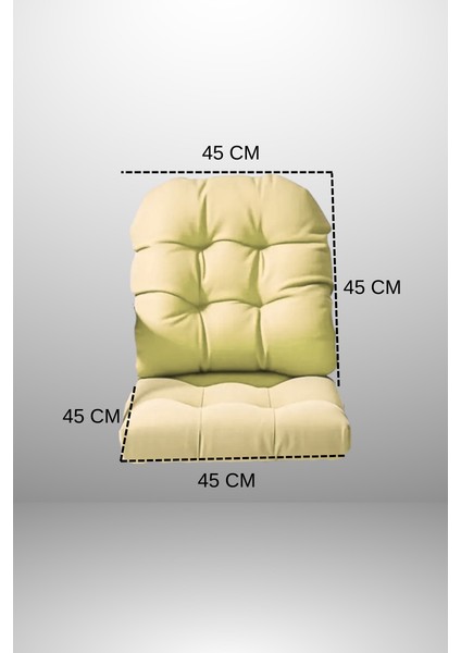 Sırtlı Sandalye Minderi 45X45 cm ( 1 Takım ) fiyatları