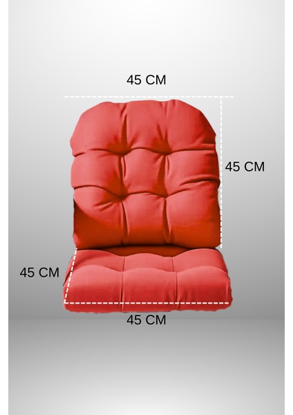 Sırtlı Sandalye Minderi 45X45 cm ( 1 Takım ) fiyatları