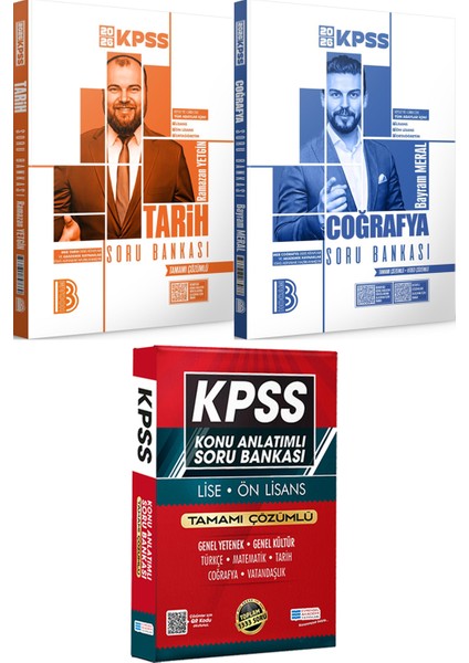 2026 Kpss Tarih Coğrafya Tamamı Çözümlü Soru Bankası - Lise Önlisans Konu Ant. Soru