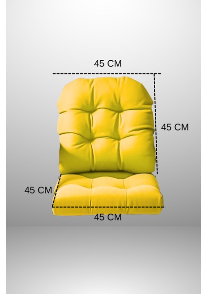 Sırtlı Sandalye Minderi 45X45 cm ( 1 Takım ) fiyatları