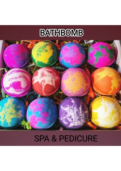 12 Adet Pedikür Banyo Topu