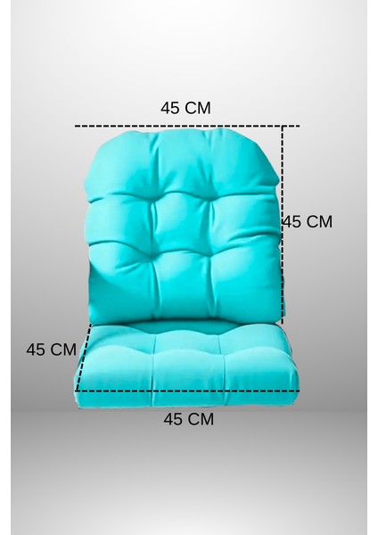 Sırtlı Sandalye Minderi 45X45 cm ( 1 Takım ) fiyatları