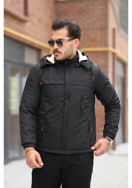Erkek Içi Kürklü Su ve Rüzgar Geçirmez Kapüşonu Çıkarılabilir Kışlık Mont fiyatları