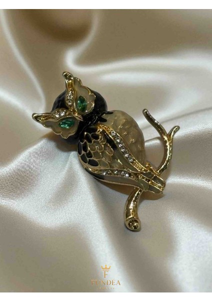 Çelik Broş – Zirkon Taşlı Baykuş Figürlü Modern Hediyelik Aksesuar Parlak Işıltılı Takı Şık Gösterişli Trend Model Dikkat Çekici Yeşil Göz fırsatları