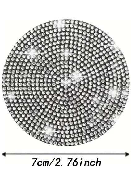 2 Adet Araba Taşlı Parıltılı Bardak Altlığı Araba Aksesuar