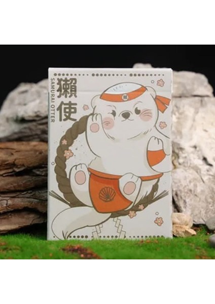 Samurai Otter Hono Edition (Standard Red) Premium Oyun Kağıdı Iskambil Kartları Destesi