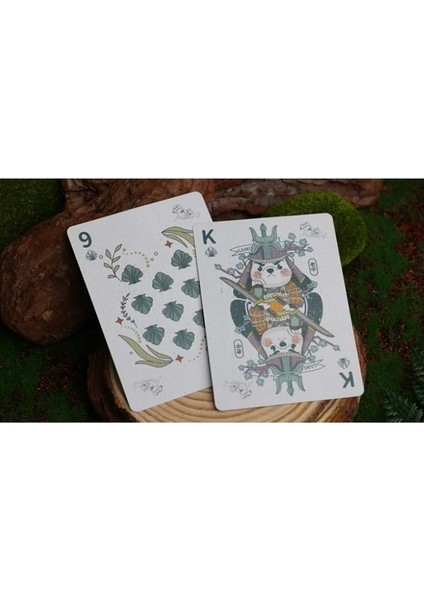 Samurai Otter Mizu Edition (Standard Blue) Premium Oyun Kağıdı Iskambil Kartları Destesi