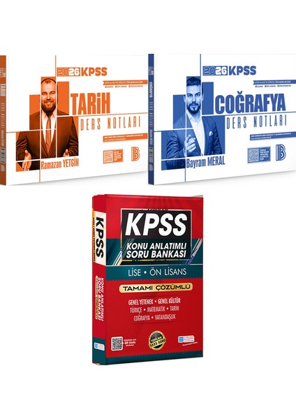 2026 Kpss Tarih Coğrafya Ders Notları - Lise Önlisans Konu Ant. Soru